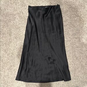 Quince Satin Elastic Waist Skirt